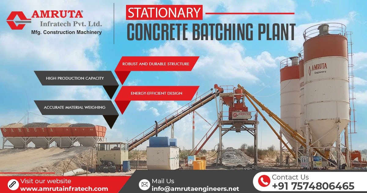 Stationary Concrete Batching Plant in Maharashtra