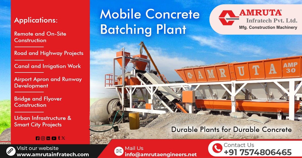 Mobile Concrete Batching Plant in Gujarat