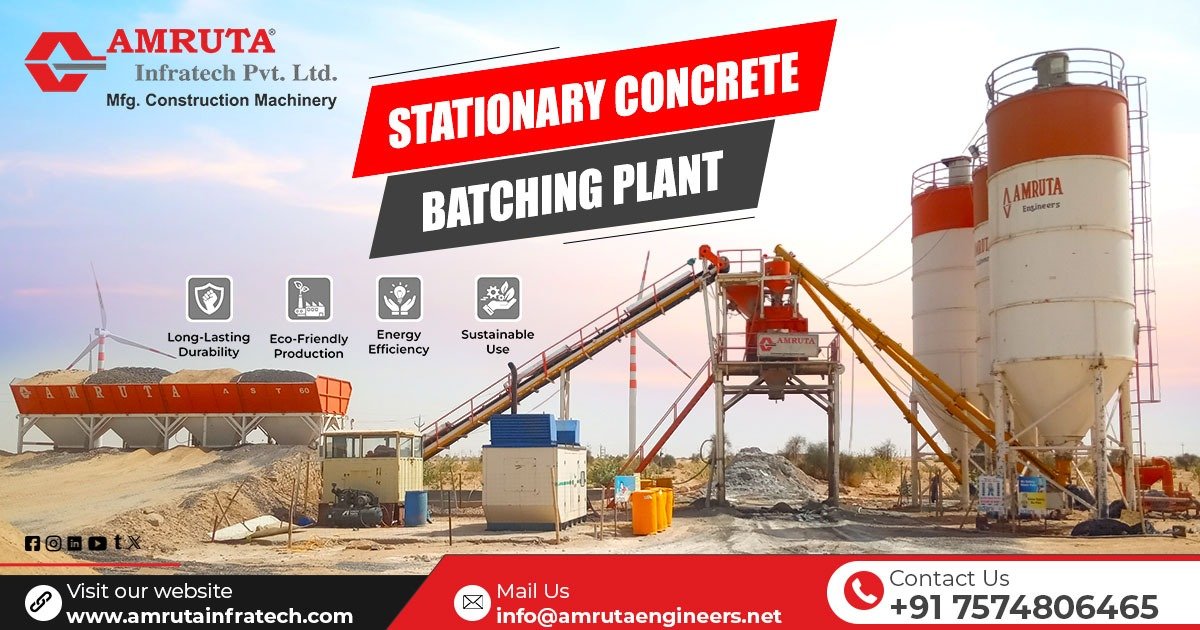 Stationary Concrete Batching Plant in Madhya Pradesh