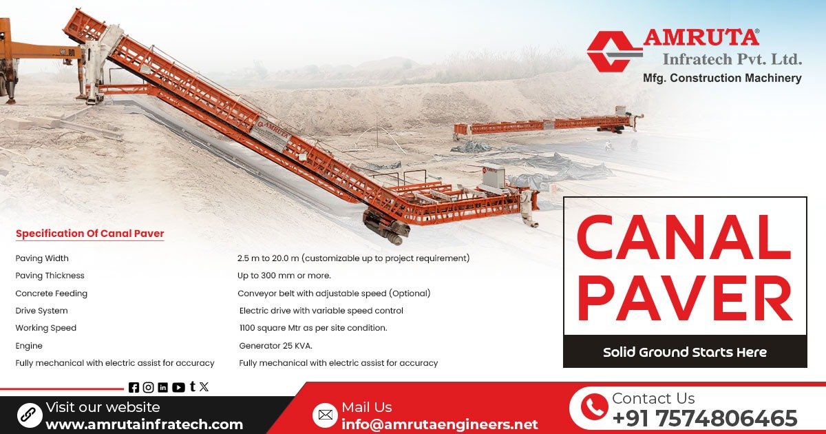 Canal Paver Machine in Egypt