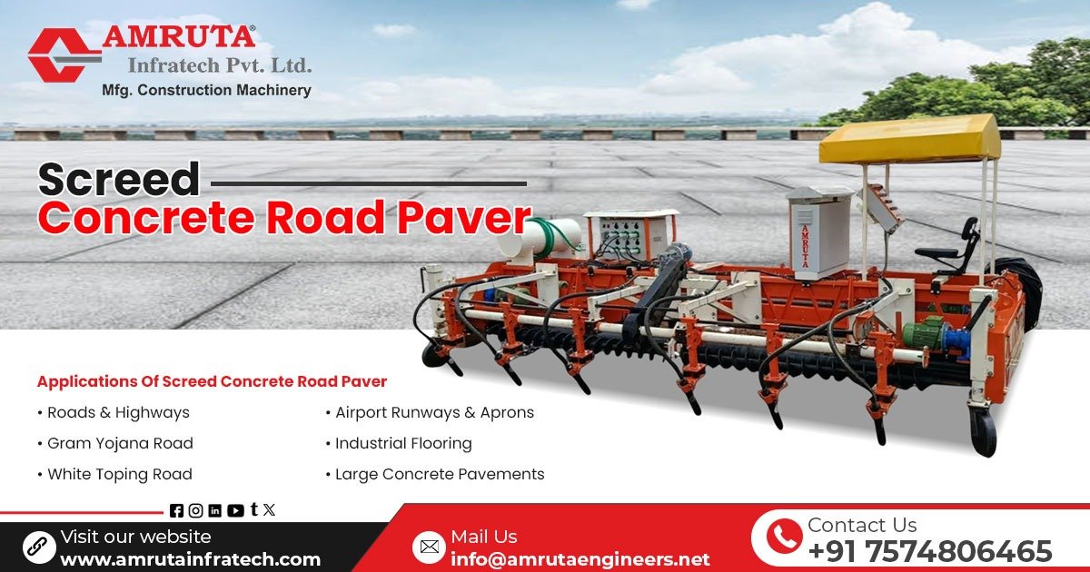 Screed Concrete Road Paver in Odisha