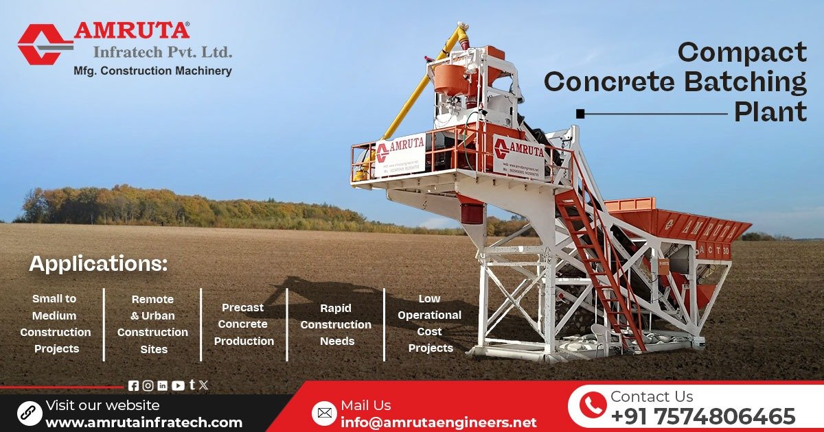 Compact Concrete Batching Plant in Rajasthan
