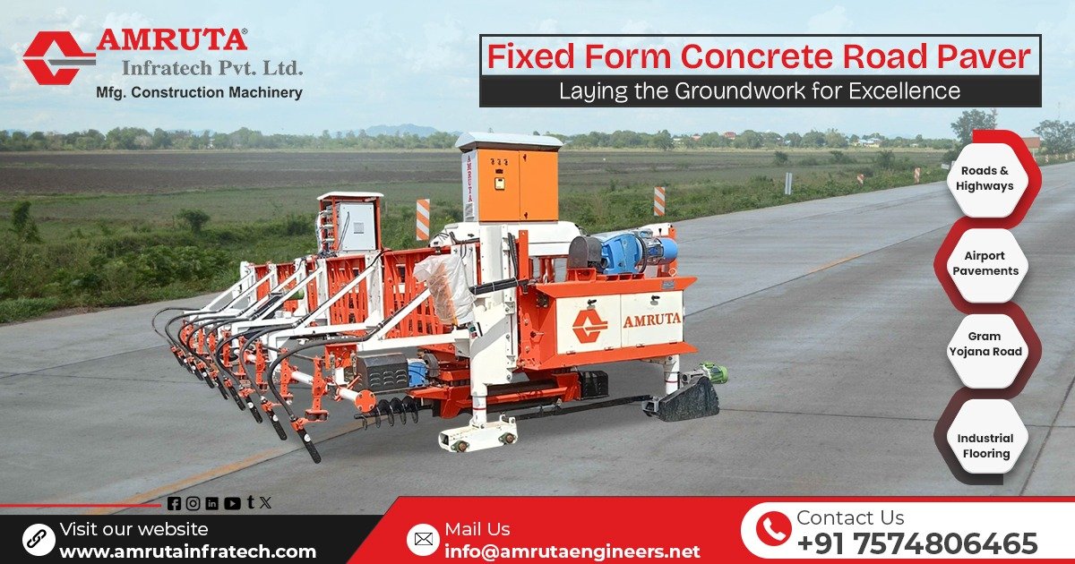 Fixed Form Concrete Road Paver in Uttar Pradesh