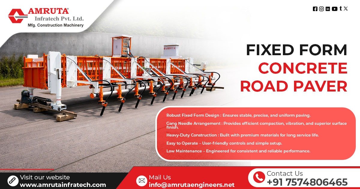 Fixed Form Concrete Road Paver in Somalia