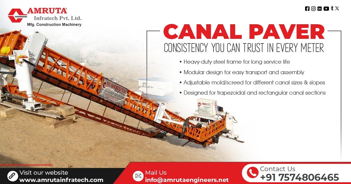 Manufacturer of Canal Paver Machine