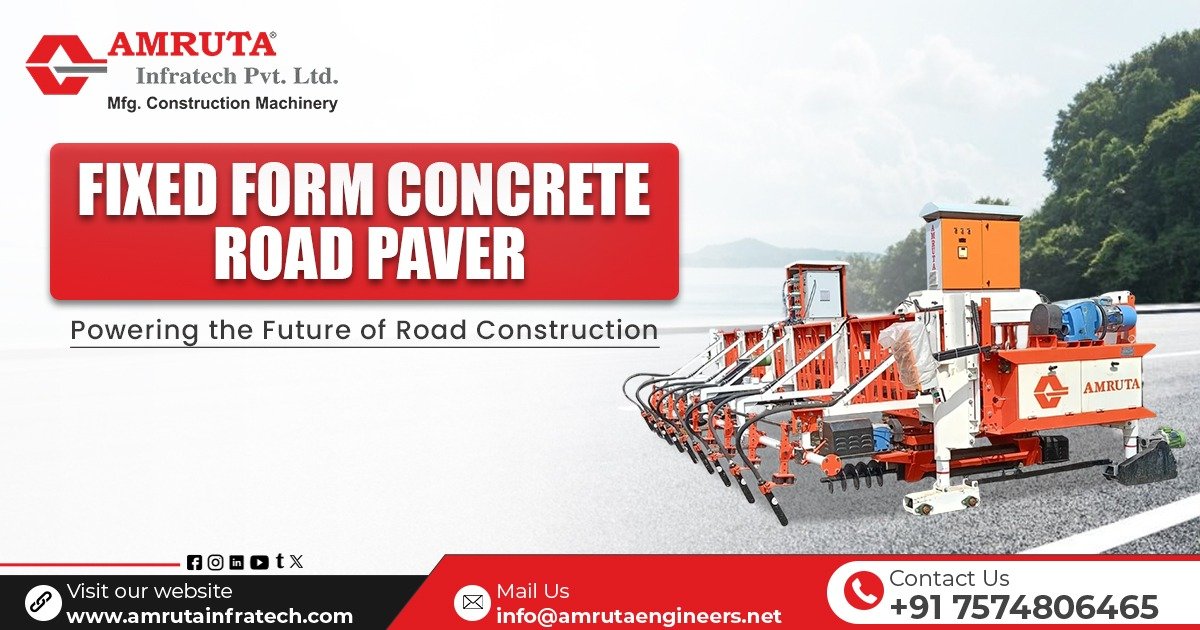 Manufacturer of Fixed Form Concrete Road Paver Machine