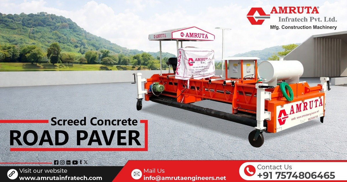 Exporter of High Quality Screed Concrete Road Paver
