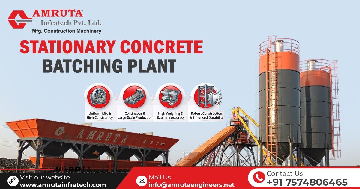 Premium Stationary Concrete Batching Plant