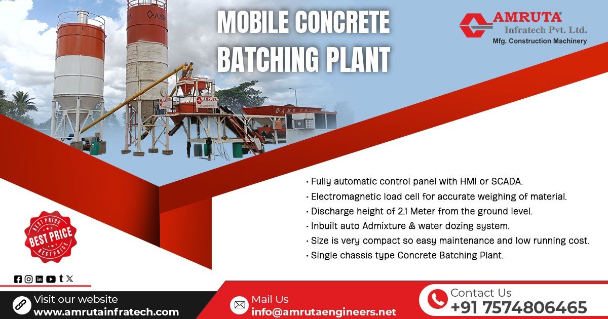 Mobile Concrete Batching Plant Manufacturer