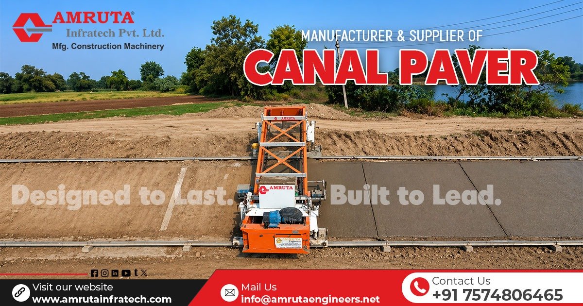 Concrete Canal Paver Finisher Machine Manufacturer