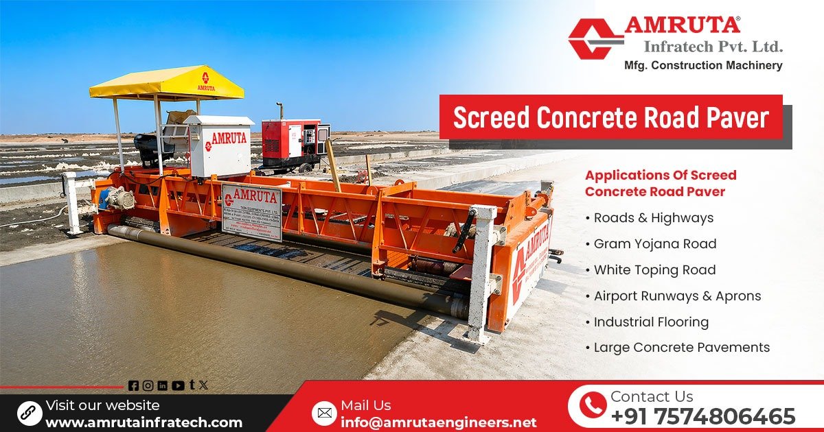 Screed Concrete Road Paver Machine in Mauritania