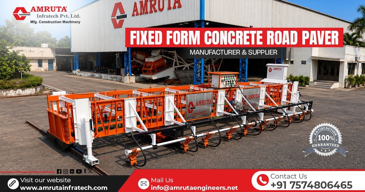 Fixed Form Concrete Road Paver in Maharashtra