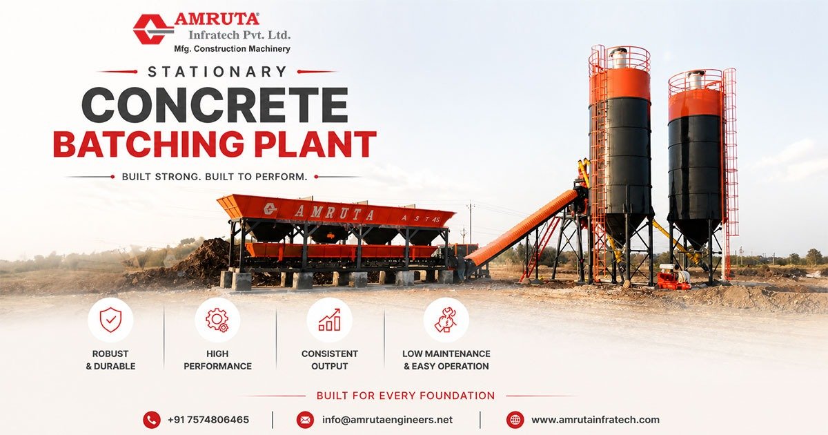 Stationary Concrete Batching Plant in Lesotho