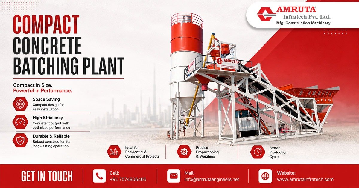 Supplier of Compact Concrete Batching Plant