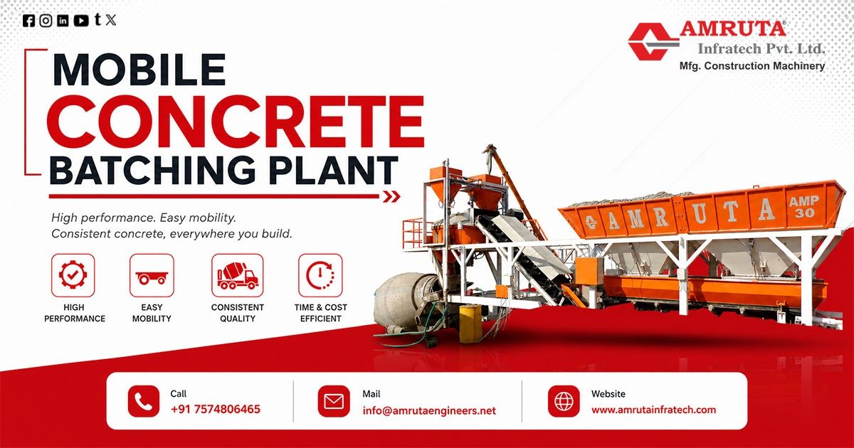 Mobile Concrete Batching Plant in Russia