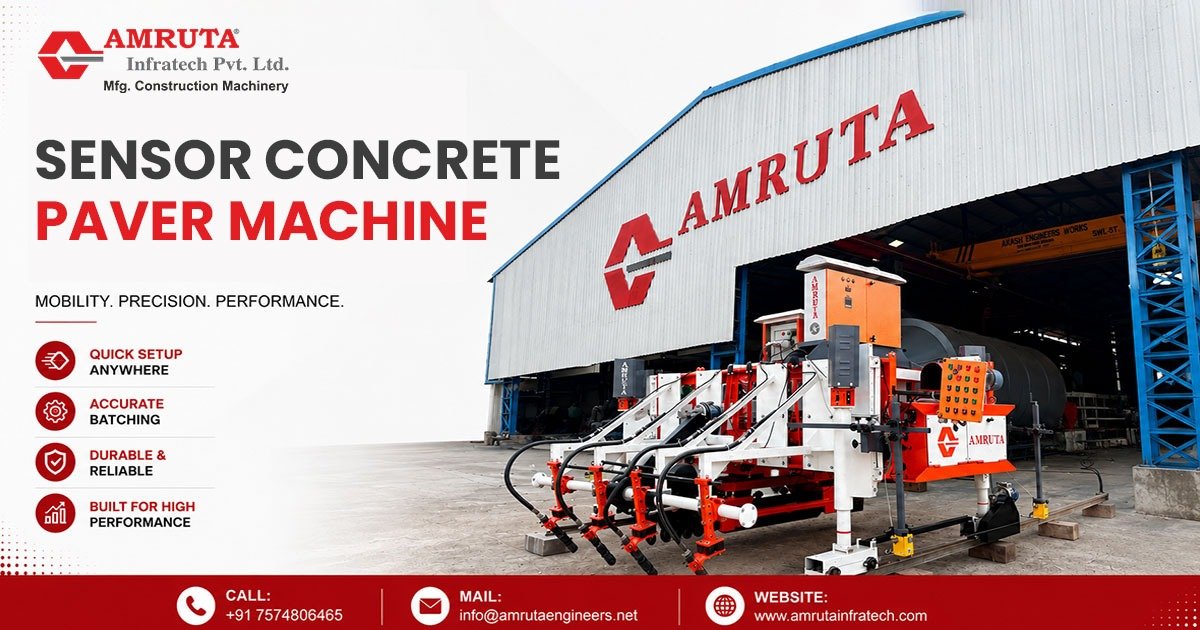 Manufacturer of Automatic Sensor Concrete Paver Machine