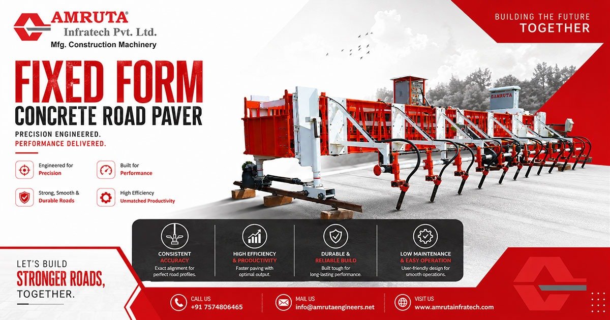 Fixed Form Concrete Road Paver Machine in Punjab