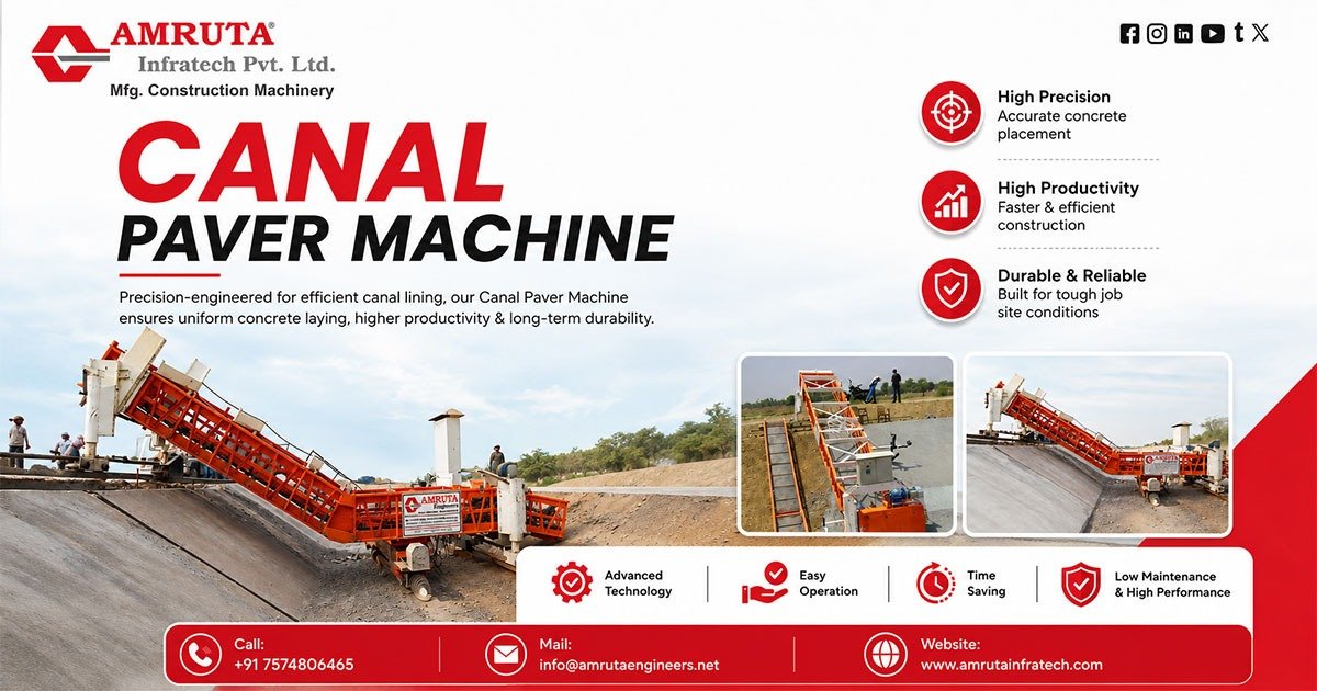 Manufacturer of Automatic Canal Paver Machine