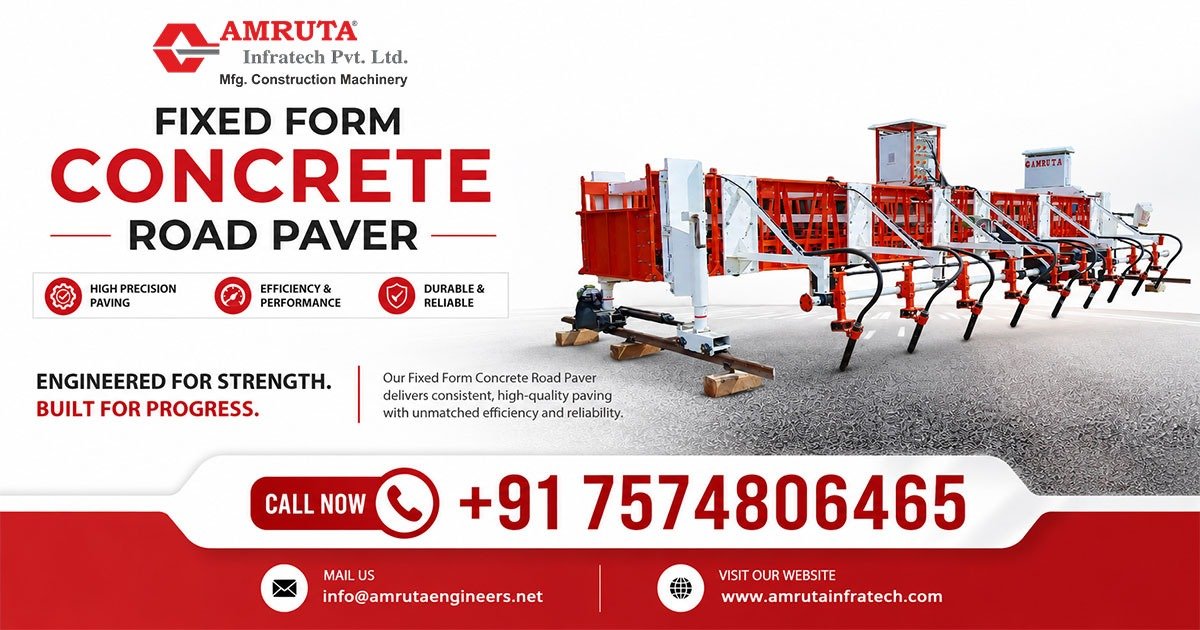 Fixed Form Concrete Road Paver Machine in Mozambique
