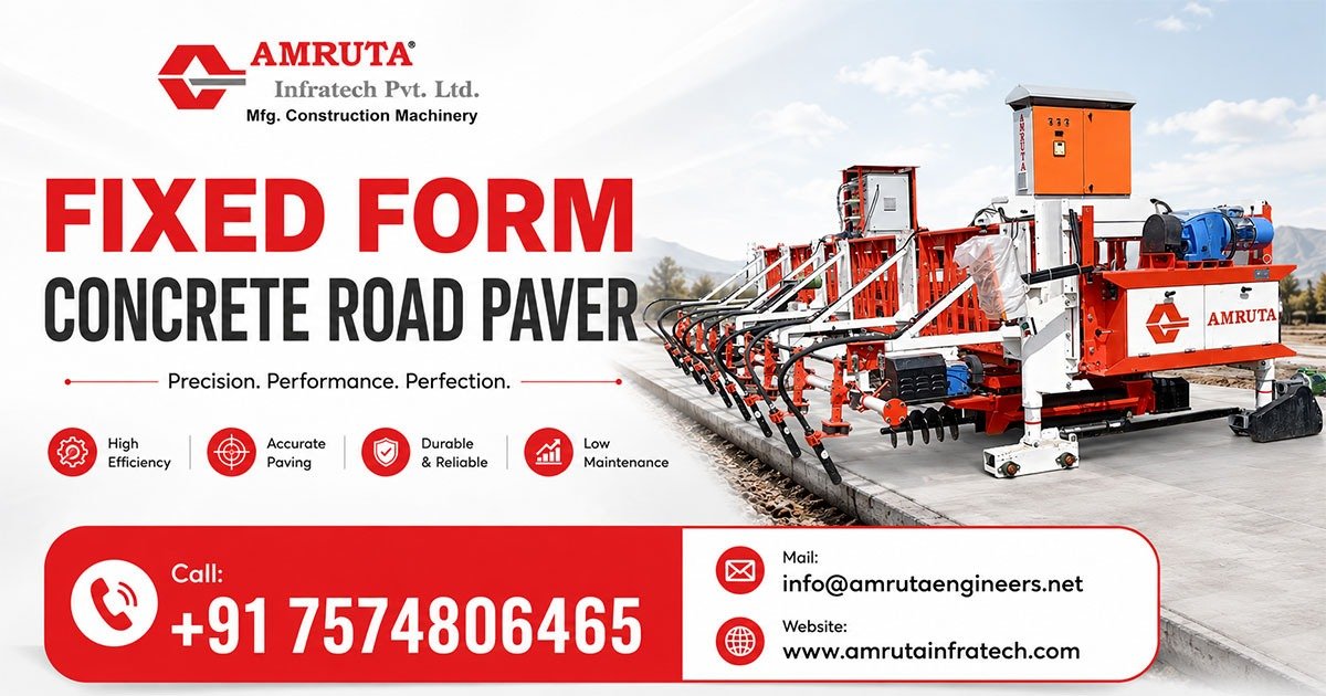 Fixed Form Concrete Road Paver Machine in Saudi Arabia