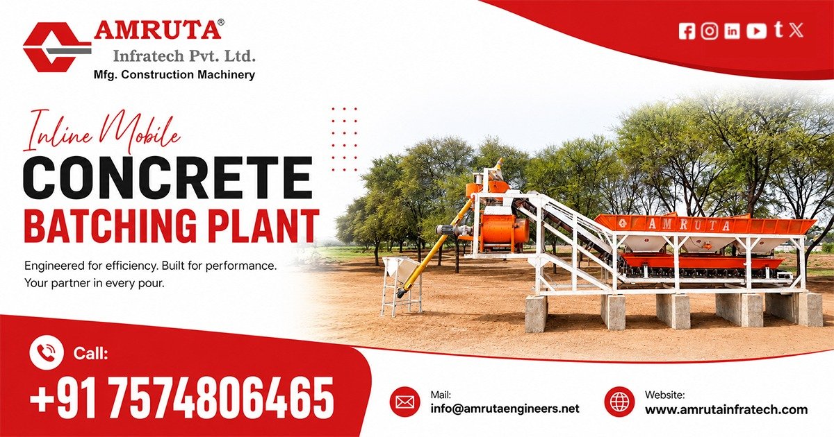 Best Inline Mobile Concrete Batching Plant in Karnataka