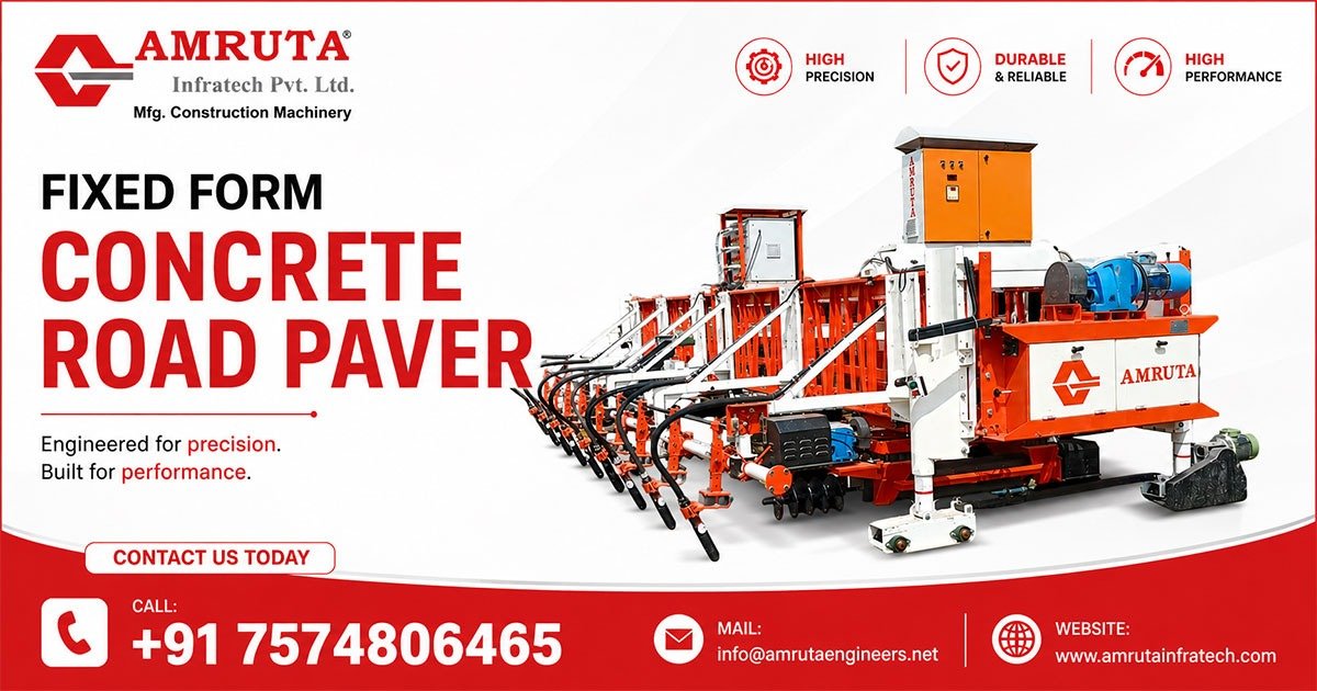 Fixed Form Concrete Road Paver Machine in Rwanda