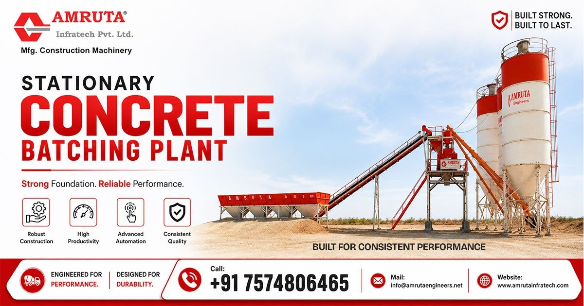 Stationary Concrete Batching Plant in Punjab