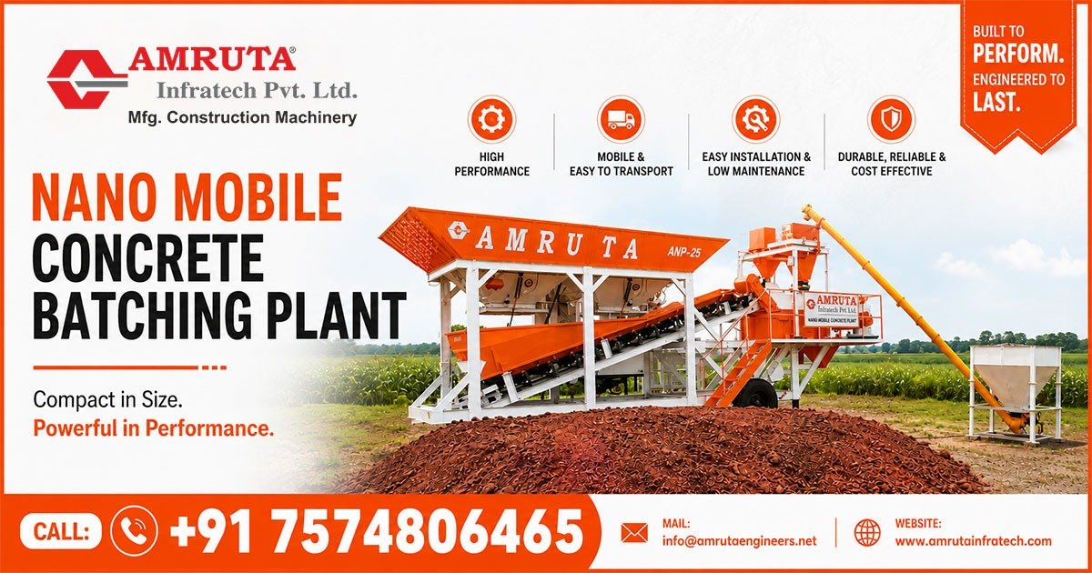 Nano Mobile Concrete Batching Plant Supplier in Andhra Pradesh
