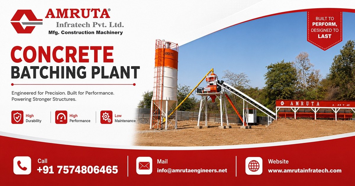 Concrete Batching Plant Supplier in Madhya Pradesh