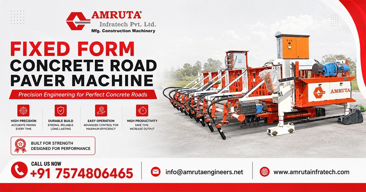 Fixed Form Concrete Road Paver Machine in Tamil Nadu