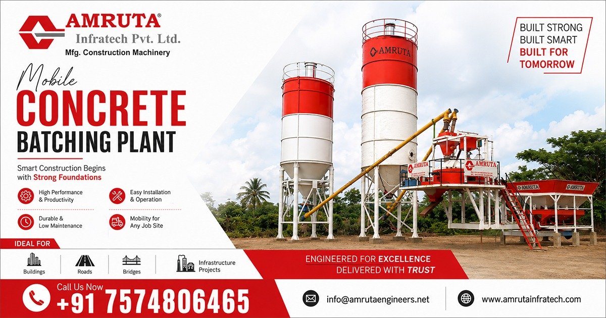 Mobile Concrete Batching Plant in Tamil Nadu