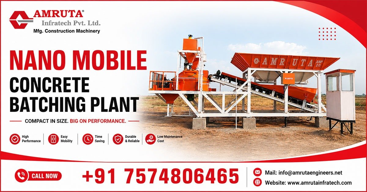 Nano Mobile Concrete Batching Plant in Punjab