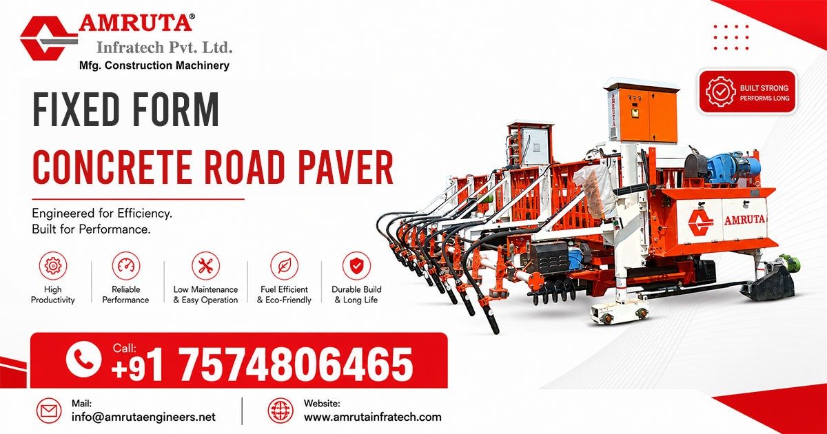 Fixed Form Concrete Road Paver Machine in Ethiopia