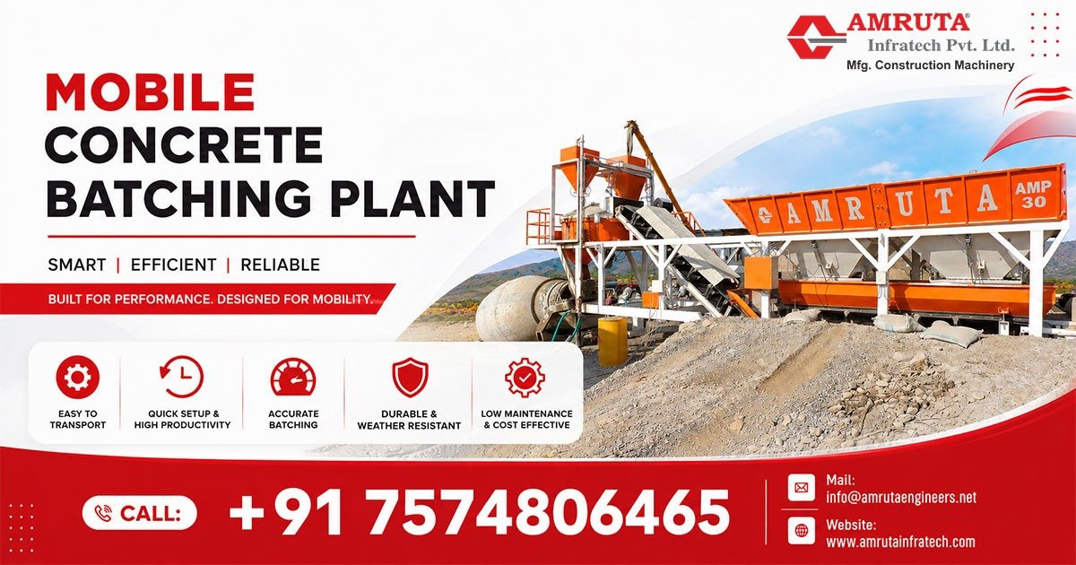 Mobile Concrete Batching Plant in Andhra Pradesh