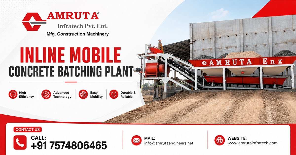 Inline Mobile Concrete Batching Plant Supplier in Rajasthan