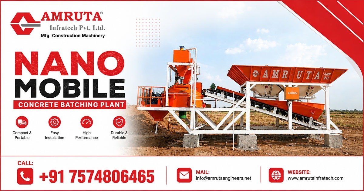 Nano Mobile Concrete Batching Plant in Telangana