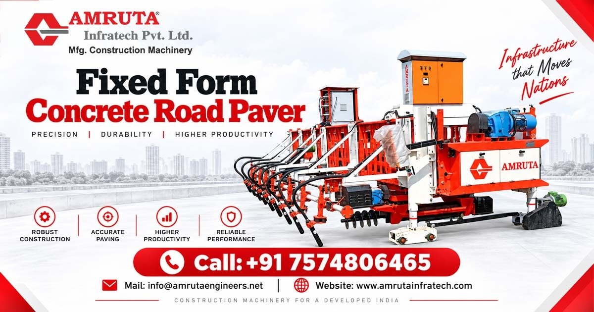 Fixed Form Concrete Road Paver in Odisha