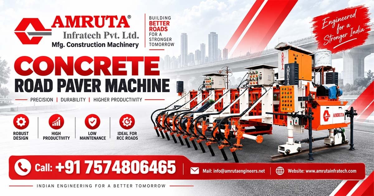 Concrete Road Paver Machine Supplier in Gujarat