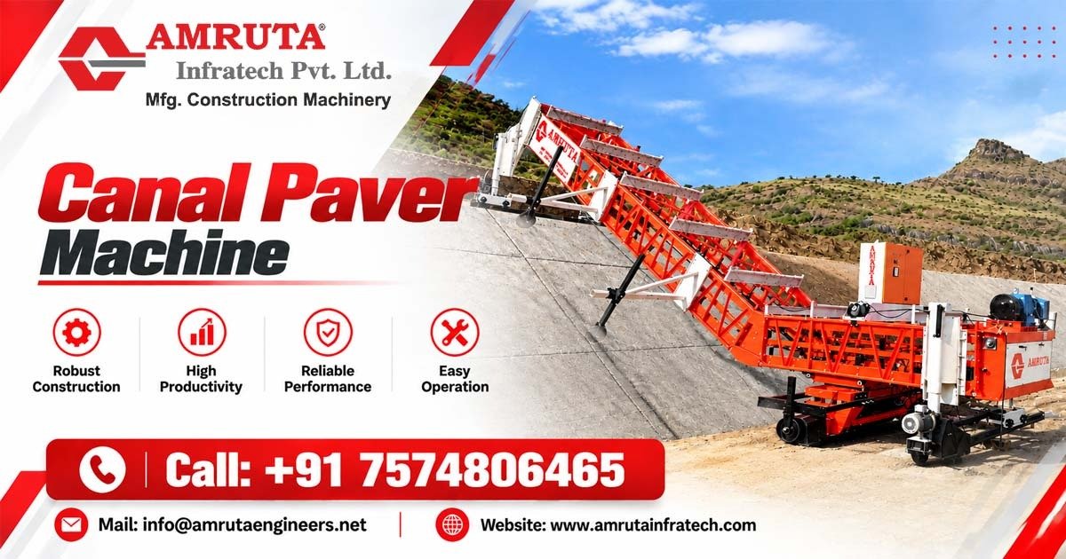 Premium Canal Paver Machine Supplier in Gujarat