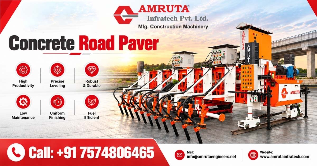 High Quality Concrete Road Paver Machine in Gujarat